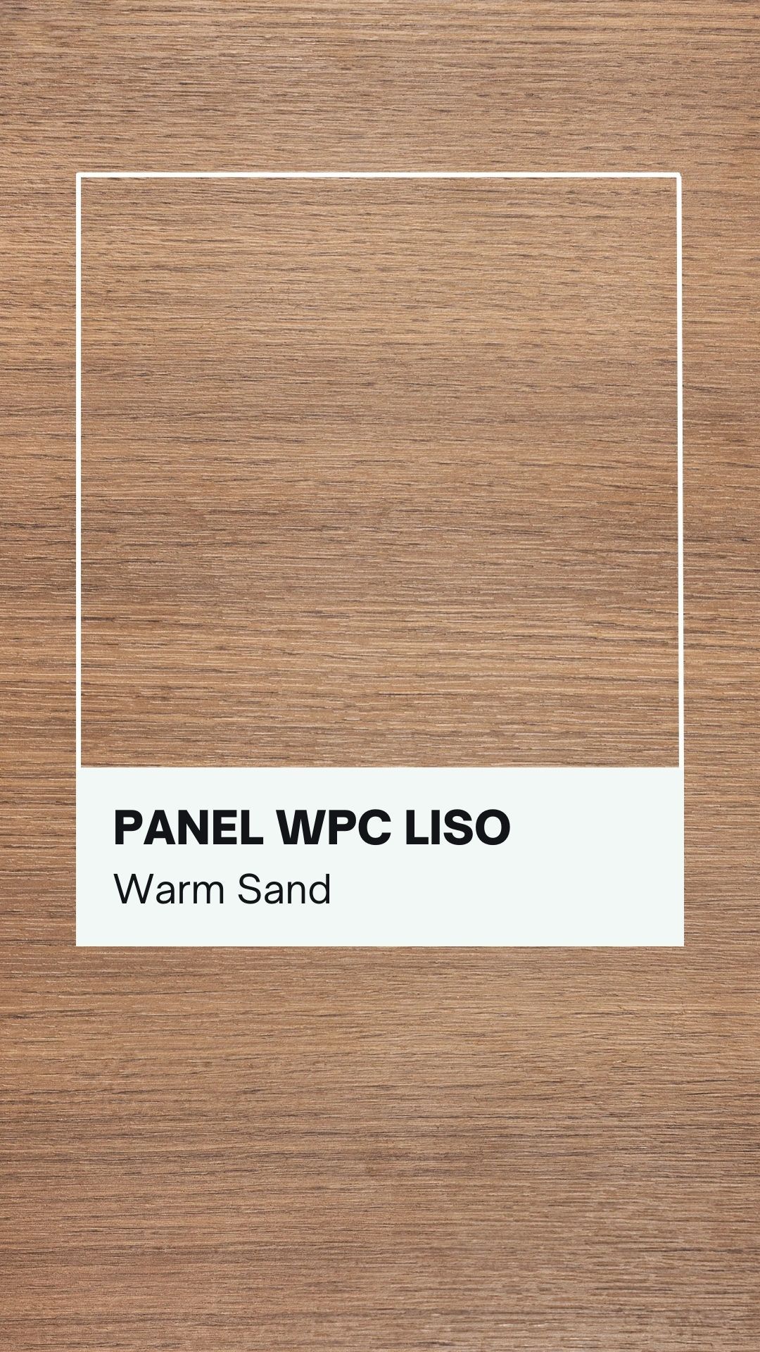 Panel decorativo wpc tipo madera liso tono warm sun para muro interior